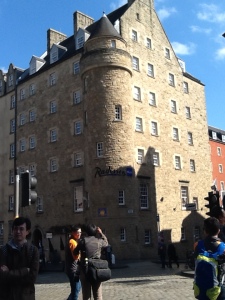 Radisson Blu Hotel, Edinburgh, where I had my book signing for Forgiving Nancy.